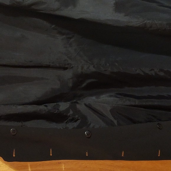 Tahari ASL Womens Double-Breasted Three-Quarter Length Dressy Overcoat Black 16 - Picture 12 of 14